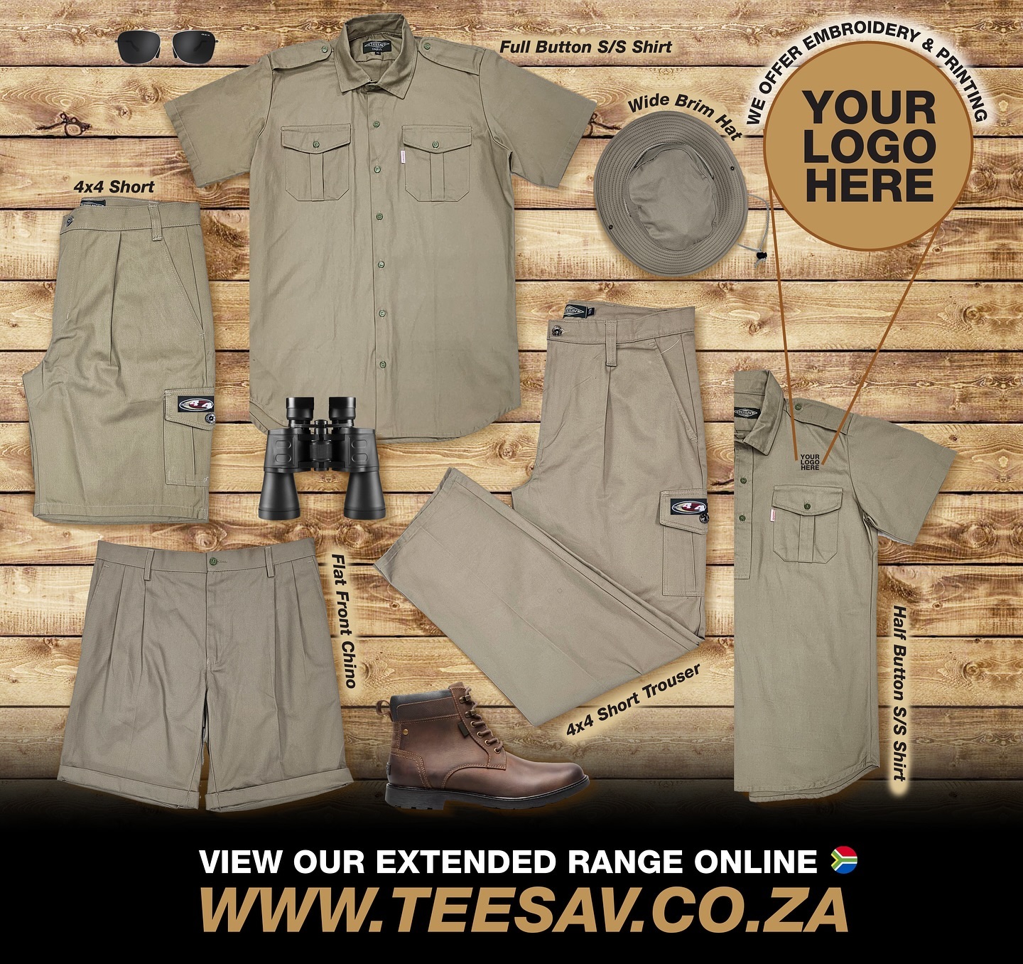 Dinokeng Safaris AA Teesav Official Game Rangers Logo